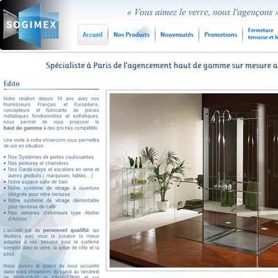 Sogimex, spécialiste l’agencement haut de gamme sur mesure autour du verre à Paris